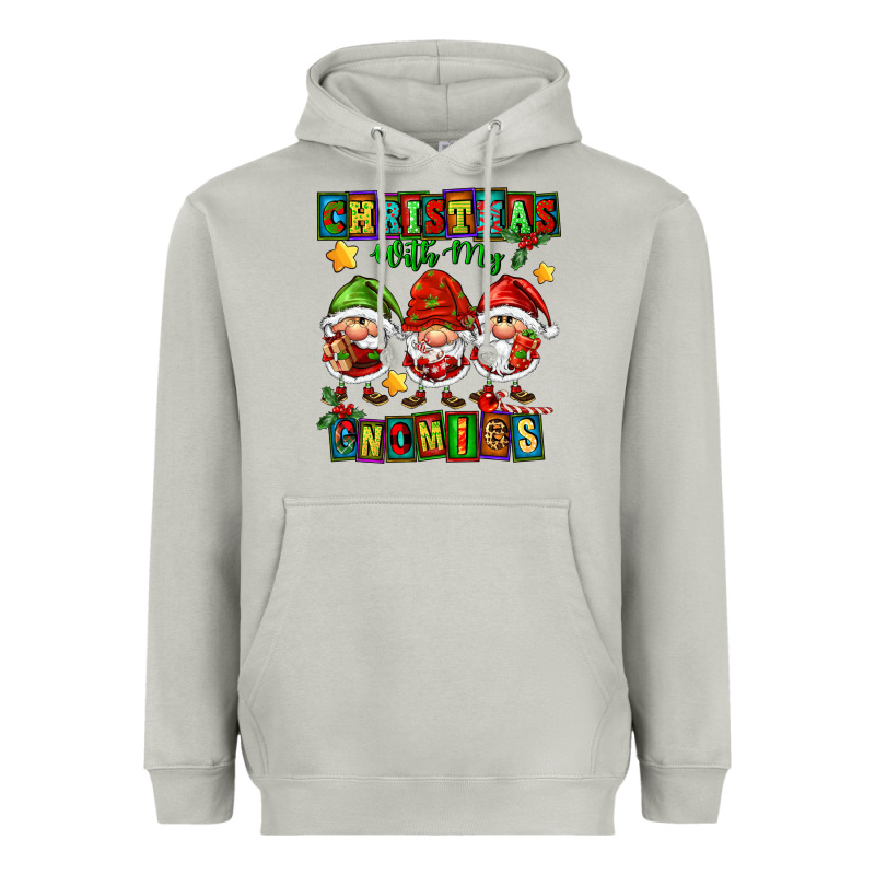 Christmas With My Gnomies Heavyweight Hoodie by FaDigitalArtStudio | Teevron