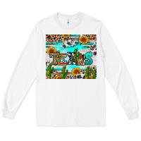 White texas Long Sleeve Tee - RanaPortraitStore