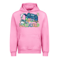 Fuchsia Pink level 100 days unlocked Urban Hoodie - MaliasSmallBusiness