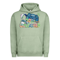 Pigment Oil Green level 100 days unlocked Urban Hoodie - MaliasSmallBusiness