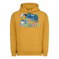 Pigment Peanut Butter level 100 days unlocked Urban Hoodie - MaliasSmallBusiness