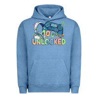 Pigment Pebble Blue level 100 days unlocked Urban Hoodie - MaliasSmallBusiness