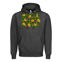 Charcoal Heather st patricks day background Zipper Hoodie - RanaPortraitStore