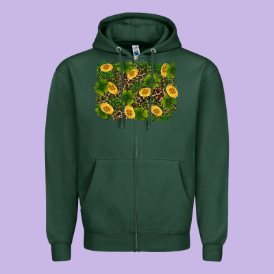 St Patricks Day Background Zipper Hoodie Designed By Ranaportraitstore