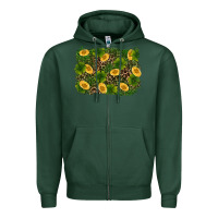 Sports Green st patricks day background Zipper Hoodie - RanaPortraitStore