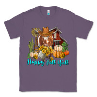 Lavender Happy Fall Y'all Longhorn Cow Classic Tee - RanaPortraitStore