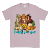 Lilac Happy Fall Y'all Longhorn Cow Classic Tee - RanaPortraitStore