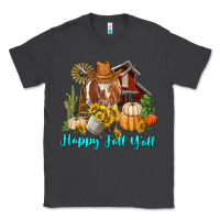 Smoke Happy Fall Y'all Longhorn Cow Classic Tee - RanaPortraitStore