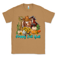 Toasted Coconut Happy Fall Y'all Longhorn Cow Classic Tee - RanaPortraitStore