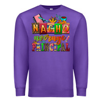 Purple nacho average principal Premium Sweatshirt - AdoDesignShop