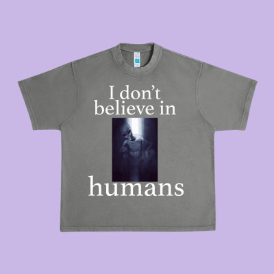 I Don't Believe İn Humans Urban Heavy Tee Designed By Bettercallsaul