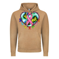 Vintage Camel heart earth and cancer ribbon Vintage Hoodie - AdoDesignShop