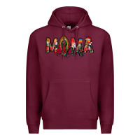 Burgundy mama claus lady of guadalupe Premium Hoodie - Jasminsmagicworld