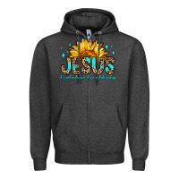 Charcoal Heather jesus it s not religion it s a relationship Zipper Hoodie - Zillion Design Studio