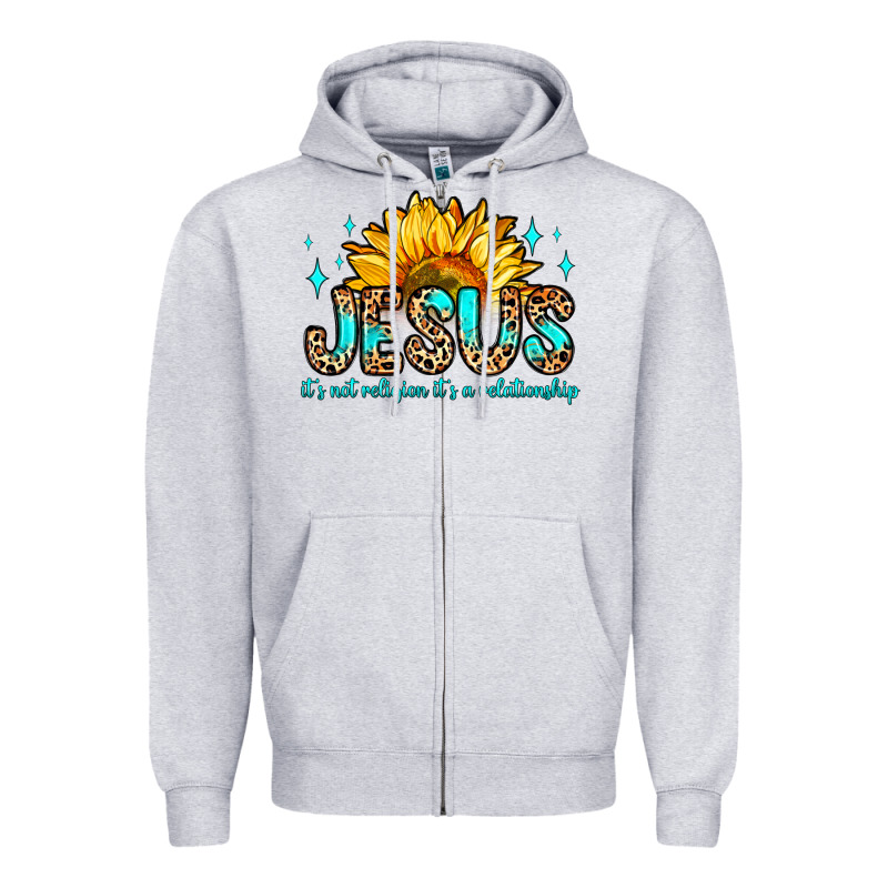 Jesus It S Not Religion It S A Relationship Zipper Hoodie by Zillion Design Studio | Teevron