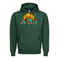 Sports Green jesus it s not religion it s a relationship Zipper Hoodie - Zillion Design Studio