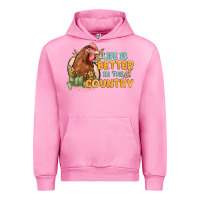 Fuchsia Pink life is better in the country Urban Hoodie - MaliasSmallBusiness