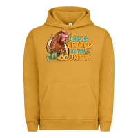Pigment Peanut Butter life is better in the country Urban Hoodie - MaliasSmallBusiness