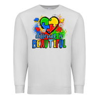 Dove Grey different is beautiful Premium Sweatshirt - JahusDesignShop