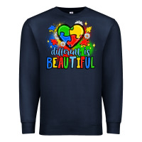 Navy different is beautiful Premium Sweatshirt - JahusDesignShop