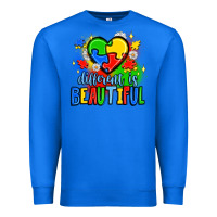 True Royal different is beautiful Premium Sweatshirt - JahusDesignShop