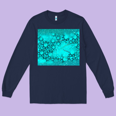Long Sleeve Tee turquoise gemstone