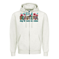 Oatmeal Heather it s a beautiful day to leave me alone Zipper Hoodie - Zillion Design Studio