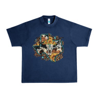 Navy bull skull leopard cowhide sunflower texas map Urban Heavy Tee - Artiststas