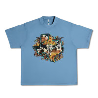 Pebble Blue bull skull leopard cowhide sunflower texas map Urban Heavy Tee - Artiststas