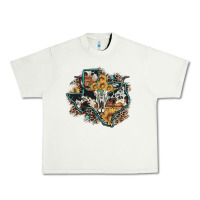 Pistachio bull skull leopard cowhide sunflower texas map Urban Heavy Tee - Artiststas