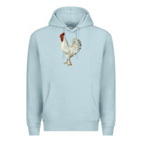 Blue Mist Leghorn Rooster Premium Hoodie - LillyAllenDesigns