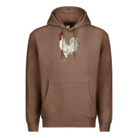 Chestnut Leghorn Rooster Premium Hoodie - LillyAllenDesigns