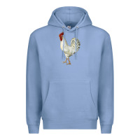 Colony Blue Leghorn Rooster Premium Hoodie - LillyAllenDesigns