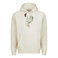 Oatmeal Heather Leghorn Rooster Premium Hoodie - LillyAllenDesigns