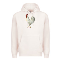 Pale Pink Leghorn Rooster Premium Hoodie - LillyAllenDesigns