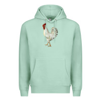 Seafoam Leghorn Rooster Premium Hoodie - LillyAllenDesigns