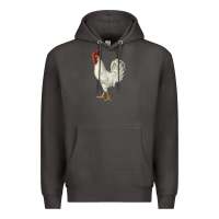 Smoke Leghorn Rooster Premium Hoodie - LillyAllenDesigns