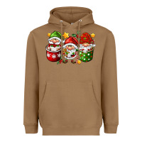 Toasted Coconut coffee cup santa gnomies Heavyweight Hoodie - FaDigitalArtStudio