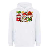 White coffee cup santa gnomies Heavyweight Hoodie - FaDigitalArtStudio