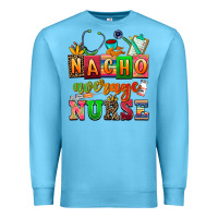 Ocean Blue nacho average nurse Premium Sweatshirt - AdoDesignShop
