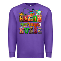 Purple nacho average nurse Premium Sweatshirt - AdoDesignShop