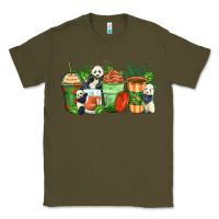 Army Green panda coffee cups Classic Tee - Zillion Design Studio