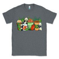 Charcoal Heather panda coffee cups Classic Tee - Zillion Design Studio