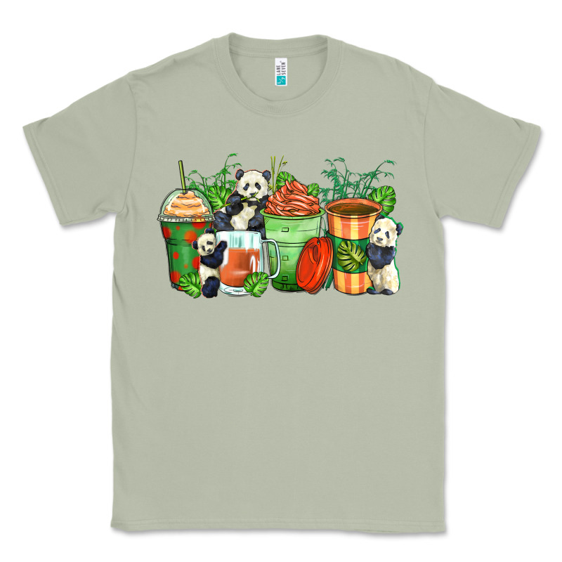 Panda Coffee Cups Classic Tee by Zillion Design Studio | Teevron