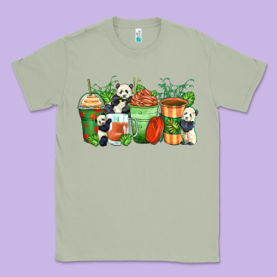 Classic Tee panda coffee cups