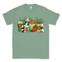 Sage panda coffee cups Classic Tee - Zillion Design Studio