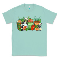 Seafoam panda coffee cups Classic Tee - Zillion Design Studio