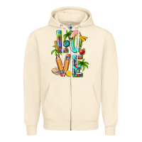 Sandshell summer love teacher Zipper Hoodie - texasbilliewilder