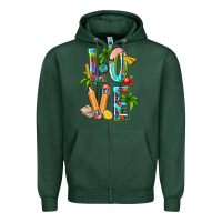 Sports Green summer love teacher Zipper Hoodie - texasbilliewilder
