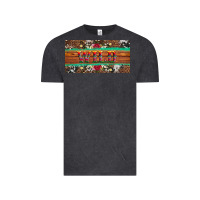 Vintage Black western wild and floral leopard  cowhide licanse plate Vintage Tee - Artiststas